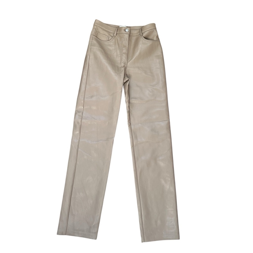 Wilfred Faux Leather Neutral Pants